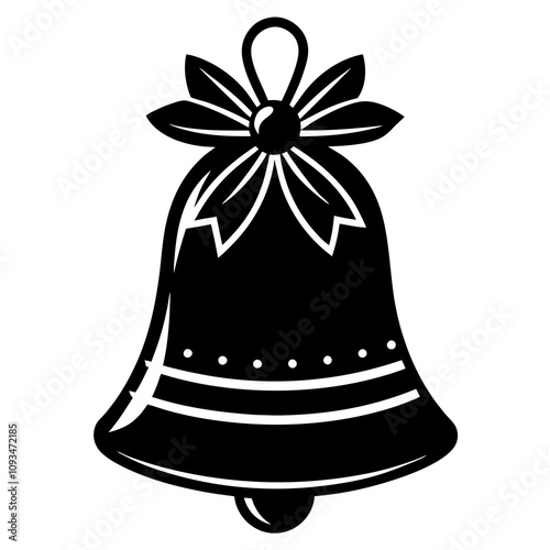 christmas bell isolated on white