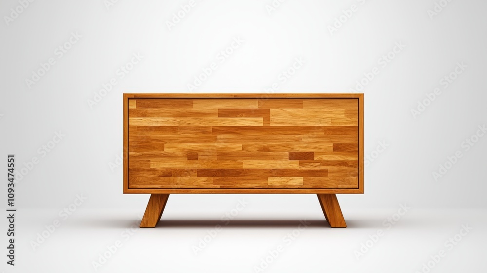 3D Render of Modern Wooden Sideboard 3D Render of Modern Wooden Sideboard