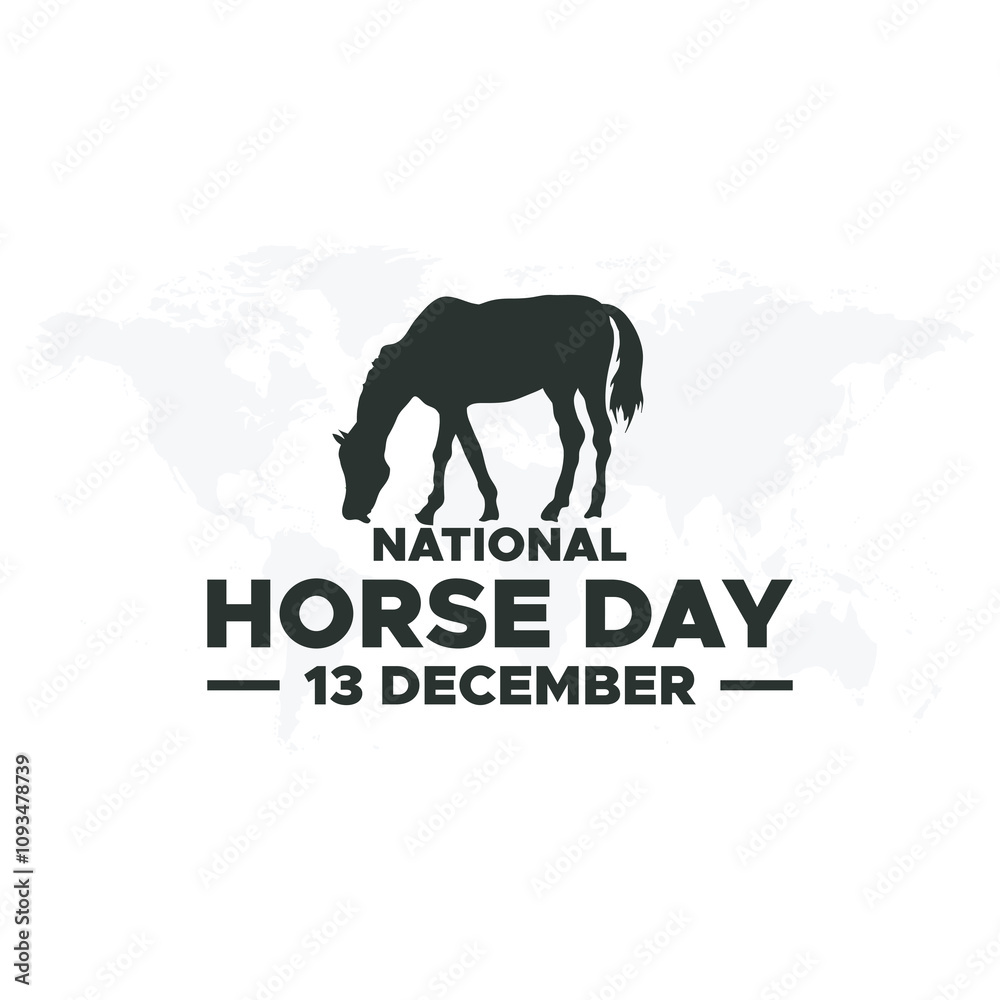 National Horse Day 13 December, vector graphic of National Horse Day good for national National Horse Day celebration. flat design. flyer design.flat illustration. National Horse Day 13 December, vector graphic of National Horse Day good for national National Horse Day celebration. flat design. flyer design.flat illustration.