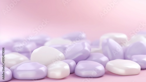 Smooth Pastel Stones Abstract Background Design