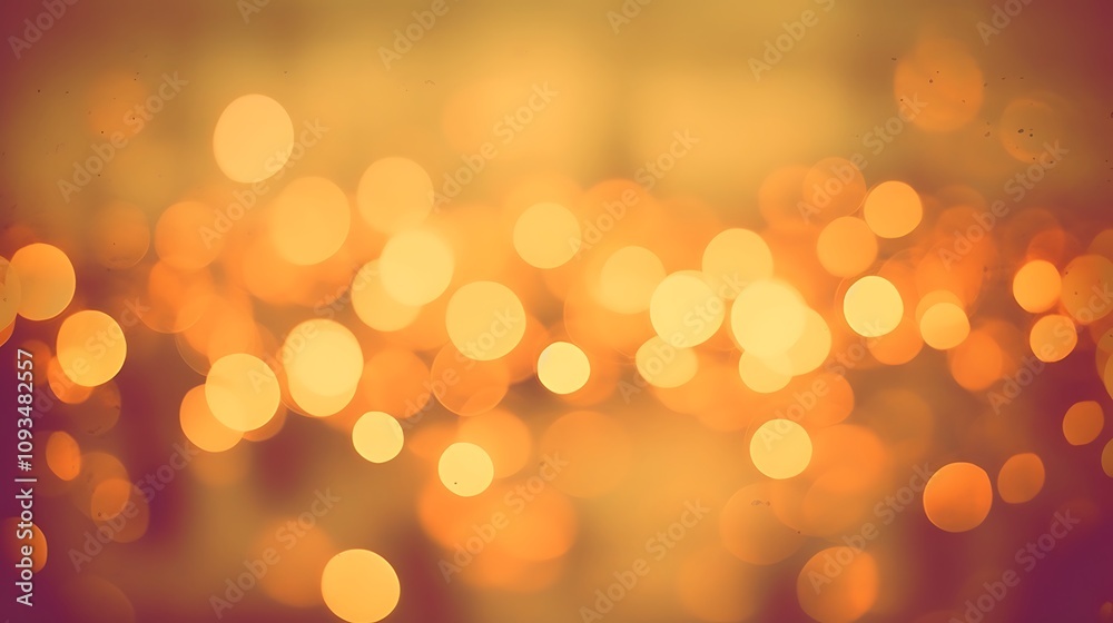 Obraz premium Abstract Background of Golden Bokeh Lights