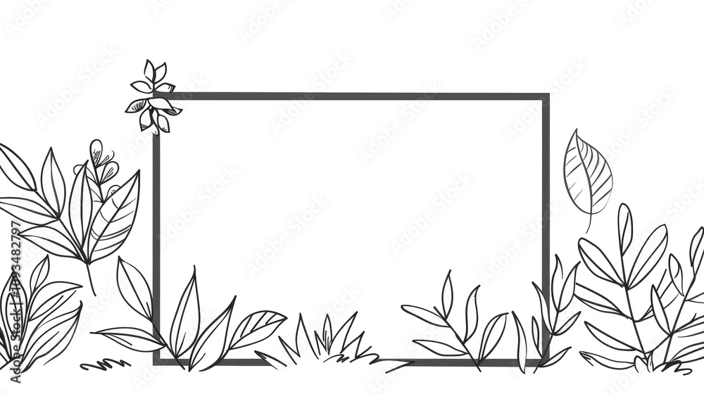 Fototapeta premium frame with flowers