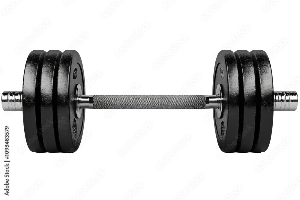 Barbell isolated on transparent background Barbell isolated on transparent background