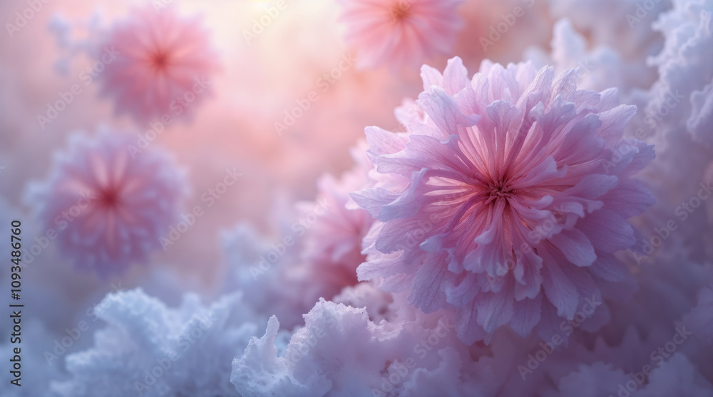 Abstract organic forms with layered textures in soft tones Abstract organic forms with layered textures in soft tones