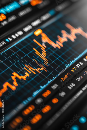 White tone, background image, growing cryptocurrency chart