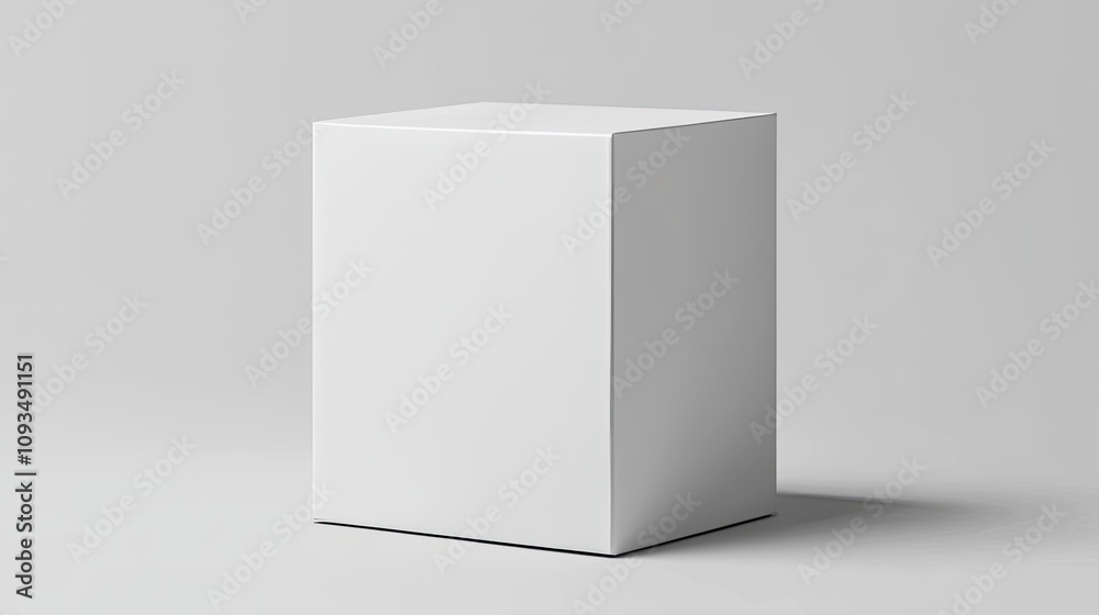 Minimalist White Cube on a Light Grey Background Perfect for Display, Presentation, Trade Show, or Art Showcase in Contemporary Design Setting Minimalist White Cube on a Light Grey Background Perfect for Display, Presentation, Trade Show, or Art Showcase in Contemporary Design Setting