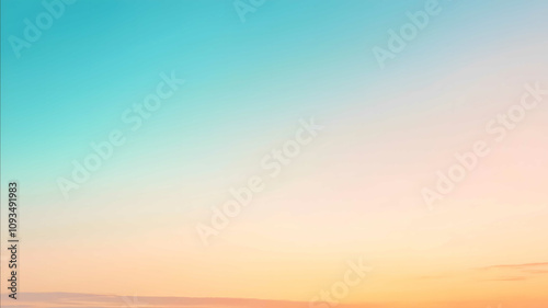 photograph of an evening summer sky the colors are ranging from blue to orange and everything in between the color palette is very pale und pastel