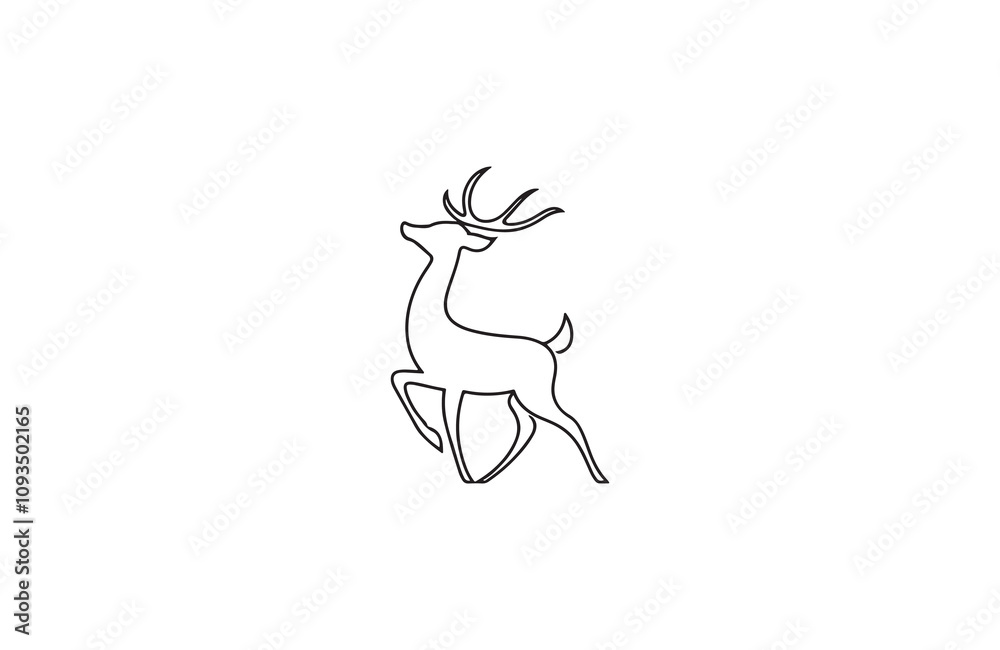 deer silhouette vector outline art illustration logo design
deer silhouette vector outline art illustration logo design