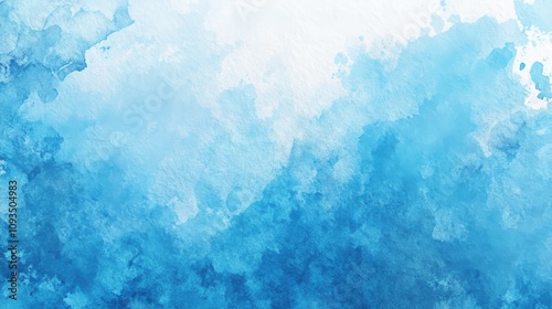 Vibrant blue watercolor background with rich tonal gradients and artistic texture