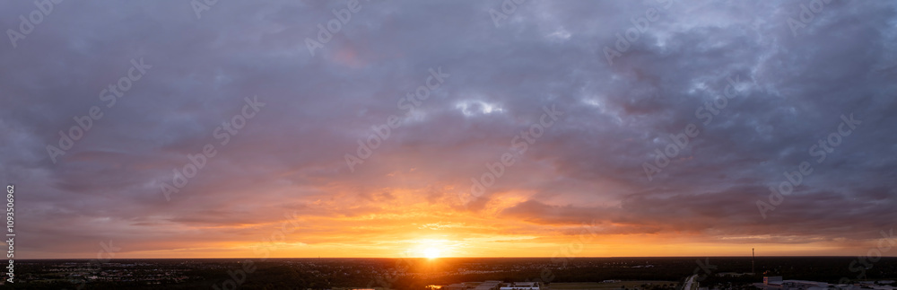 Amazing evening skyscape. Sunset sky with bright colorful clouds Amazing evening skyscape. Sunset sky with bright colorful clouds