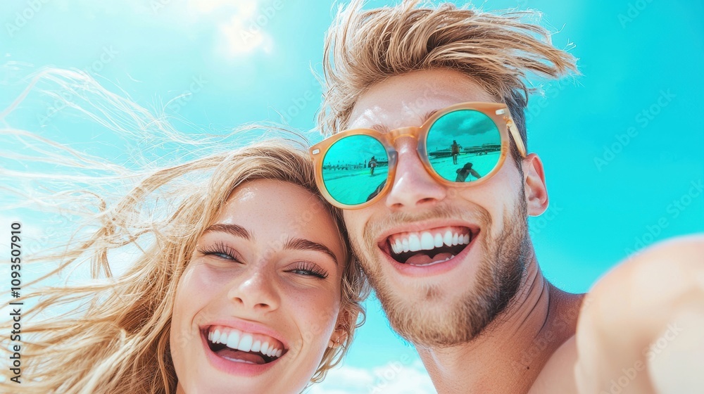 A couple taking a selfie with a famous landmark in the background, capturing their travel memories and the joy of experiencing different cultures. A couple taking a selfie with a famous landmark in the background, capturing their travel memories and the joy of experiencing different cultures.