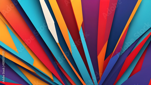 Wallpaper Mural Colorful abstract background exploding with vibrant stripes Torontodigital.ca