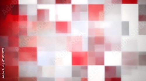 Wallpaper Mural Abstract Red White Gray Square Pattern Image Torontodigital.ca
