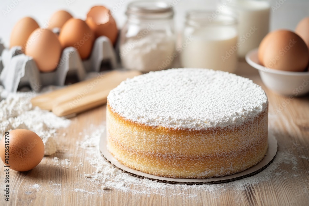 A slice of happiness sits atop a rustic wooden table, perfect for a birthday celebration or family gathering A slice of happiness sits atop a rustic wooden table, perfect for a birthday celebration or family gathering