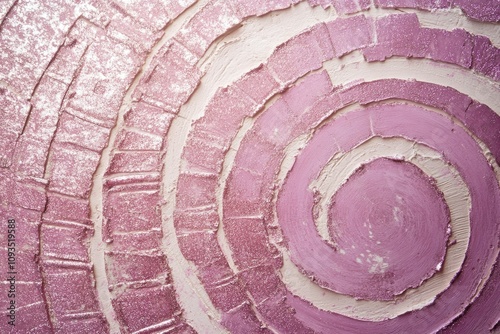 A close-up shot of a pink and white cake, perfect for food and dessert photography