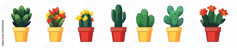 Minimalist Cactus Icon for Gardening Enthusiasts Minimalist Cactus Icon for Gardening Enthusiasts