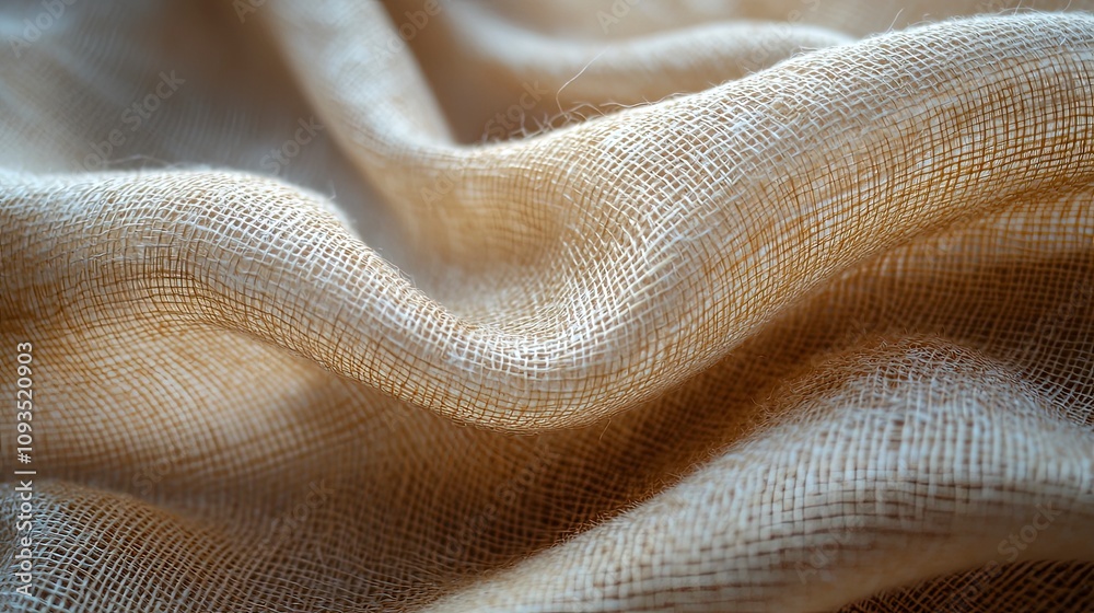 An elegant cream textile with a gentle wave texture, offering a soft and inviting backdrop suitable for high-quality design and photography settings.