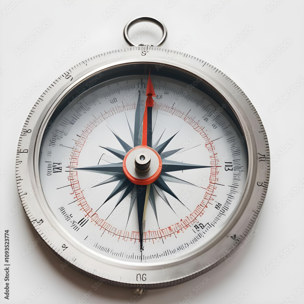 A drafting compass on a white background 5