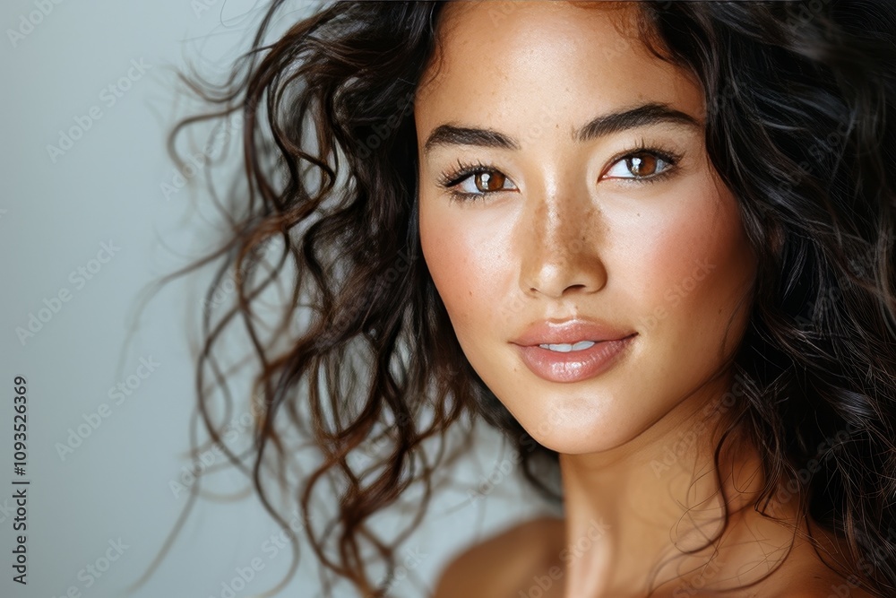 Young Woman with Clean Fresh Skin in Studio for Beauty and Spa Concept Young Woman with Clean Fresh Skin in Studio for Beauty and Spa Concept