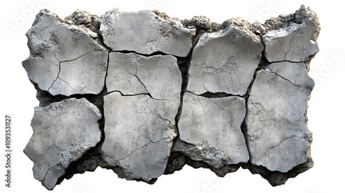 Wallpaper Mural realistic texture of rough concrete with cracks and a matte finish Torontodigital.ca