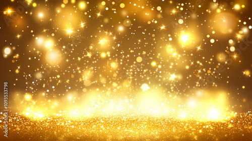 Abstract shimmering gold dust background with a beautiful golden glow, gold, dust, abstract, magic, background, sparkles. Shimmering Gold Dust. Illustration