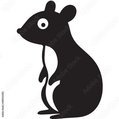 Adobe Illustrator Artwork A charming mouse cartoon brought to life in a vibrant vector art illustration. This delightful design captures the playful essence of the mouse with crisp lines and vivid col