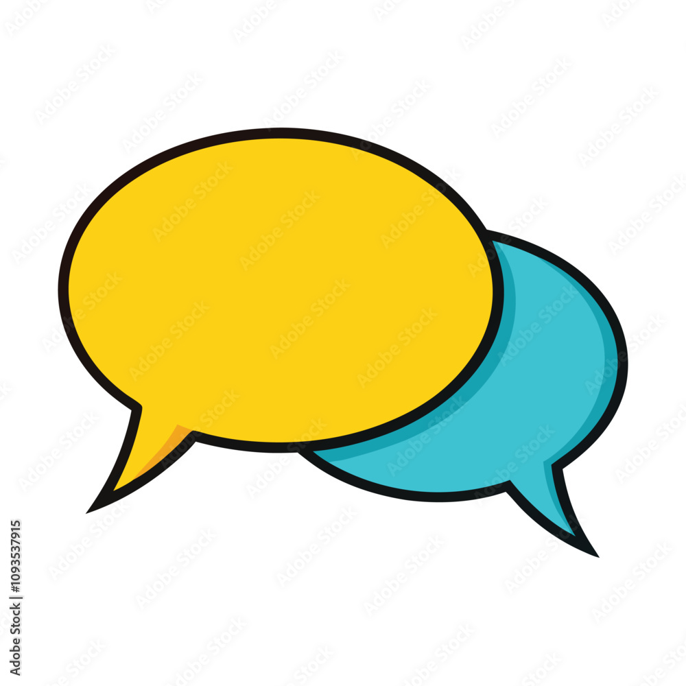 Blank empty speech bubbles vector illustration Blank empty speech bubbles vector illustration