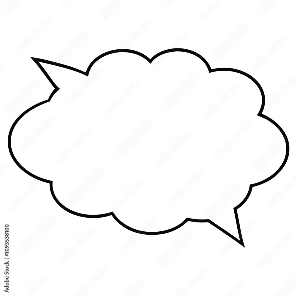 Blank empty speech bubbles vector illustration Blank empty speech bubbles vector illustration