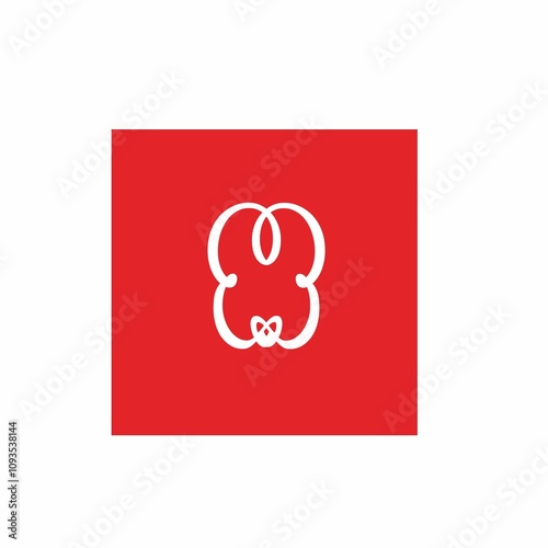 Monogram logo mark art design