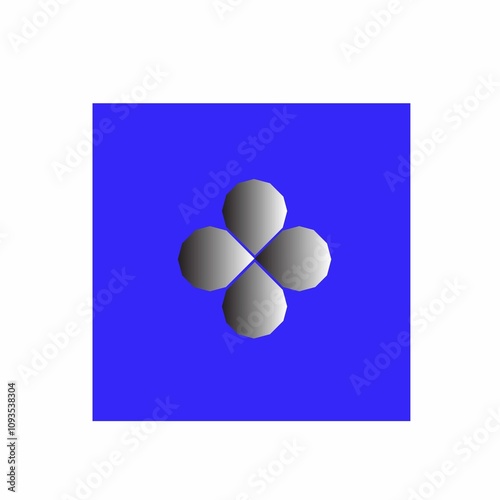 Monogram logo mark art design