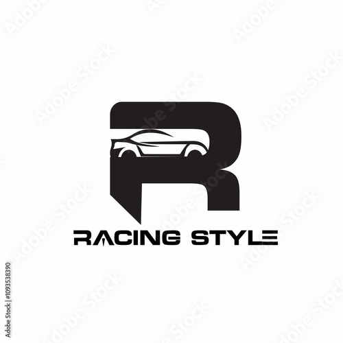 Monogram logo mark art design