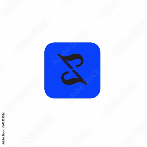 Monogram logo mark art design