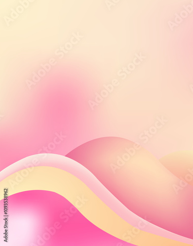 Pink gradient abstract background design. Wallpaper design