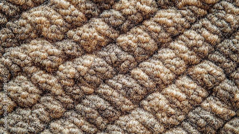 A versatile and cozy beige woven texture created for rugs, mats, or upholstery, showcasing simplicity and durability suitable for modern and earthly spaces.