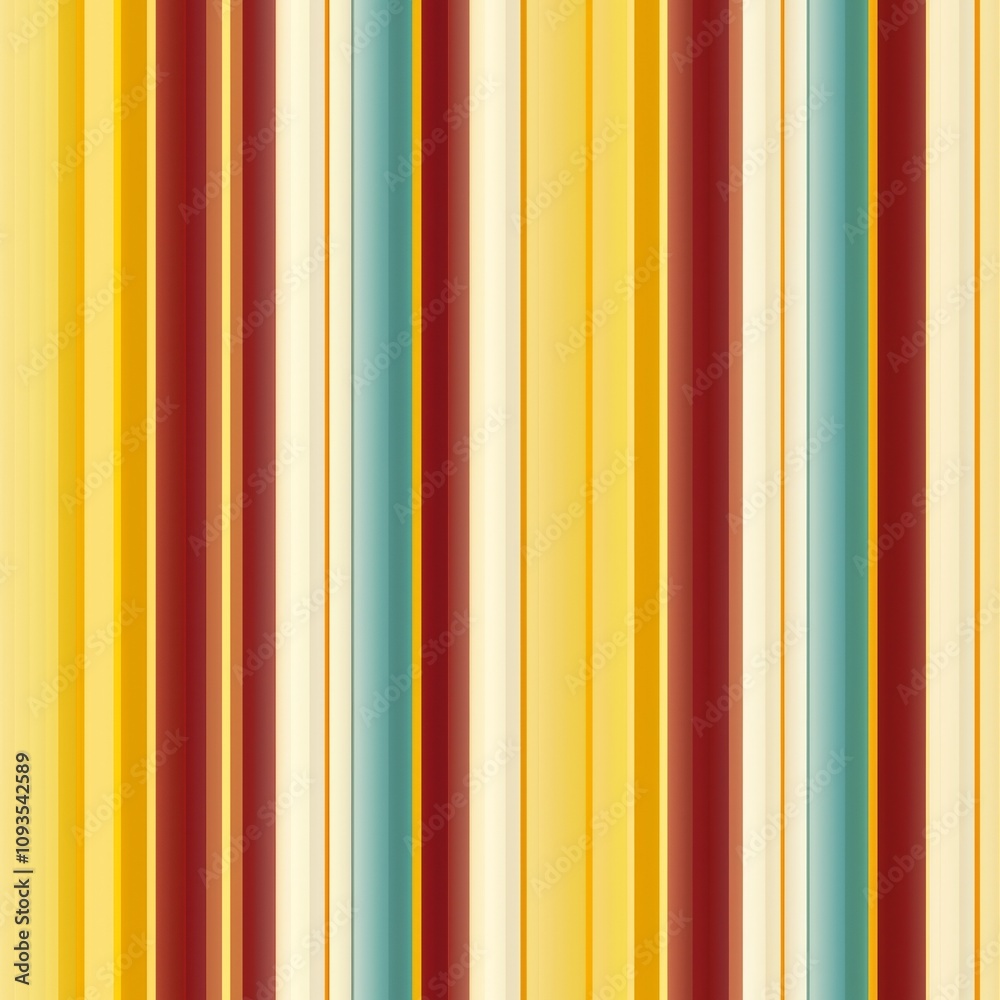 Obraz premium Seamless fabric design featuring maroon, ecru, and white stripes on a clean white background