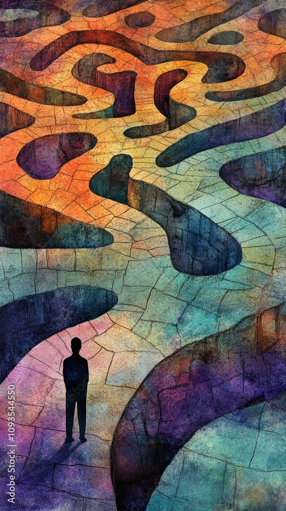 Maze of Thoughts, Anxiety Disorders Maze of Thoughts, Anxiety Disorders