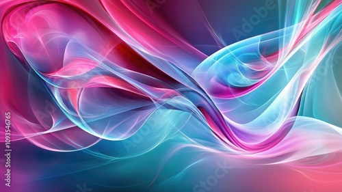 Wallpaper Mural Abstract colorful waves with fluid, graceful motion in vibrant hues Torontodigital.ca