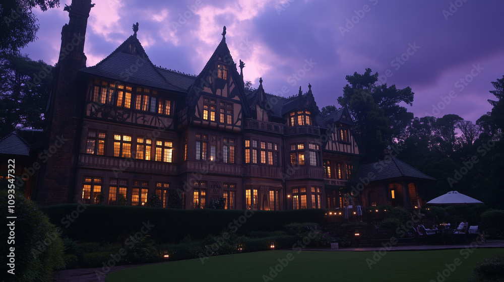 Fototapeta premium African Mansion in a Forest, Karen, Kenya