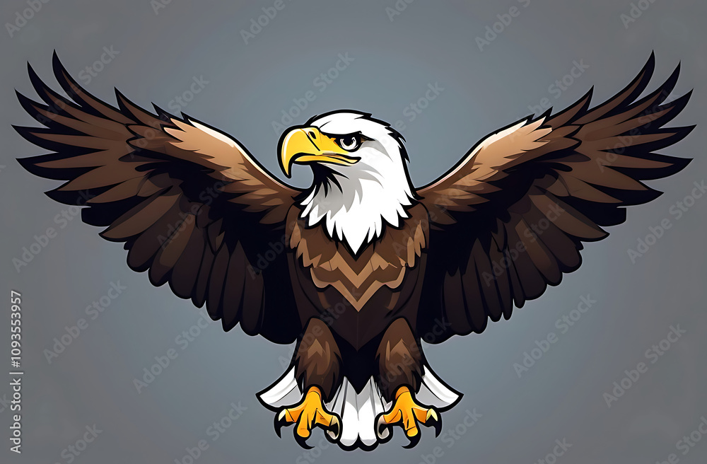 Obraz premium High quality illustration of a eagle, for logo and icons 