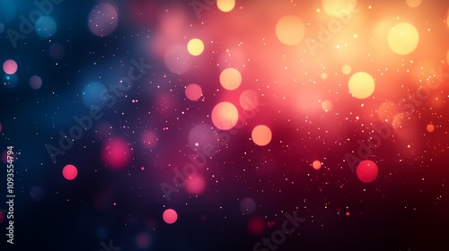 a blurry background with many small circles of light