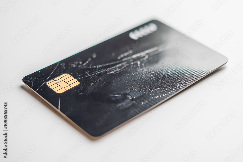 Credit card mockup on white background Credit card mockup on white background