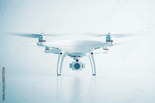 Drone on white background photo