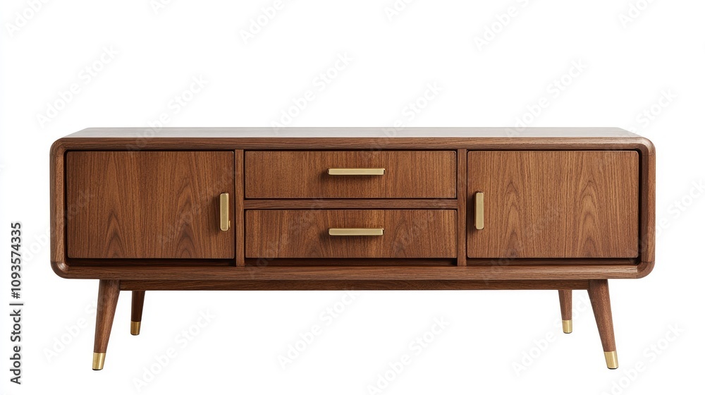 Mid Century Modern Wooden Media Console Cabinet Mid Century Modern Wooden Media Console Cabinet