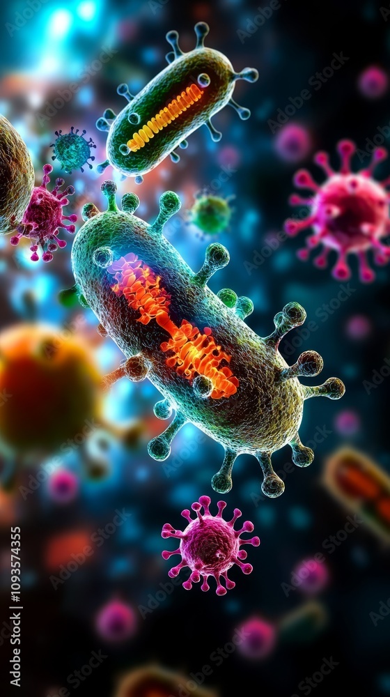 A group of viruses that are in the air A group of viruses that are in the air