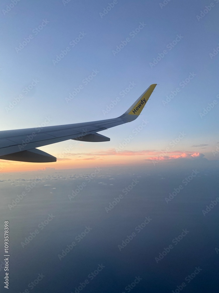 Obraz premium view from airplane window