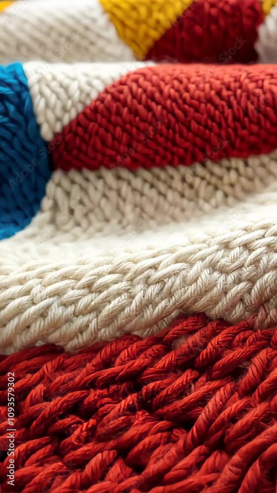 Colorful textured fabric waves: a closeup of vibrant patterns and intricate weaves Colorful textured fabric waves: a closeup of vibrant patterns and intricate weaves