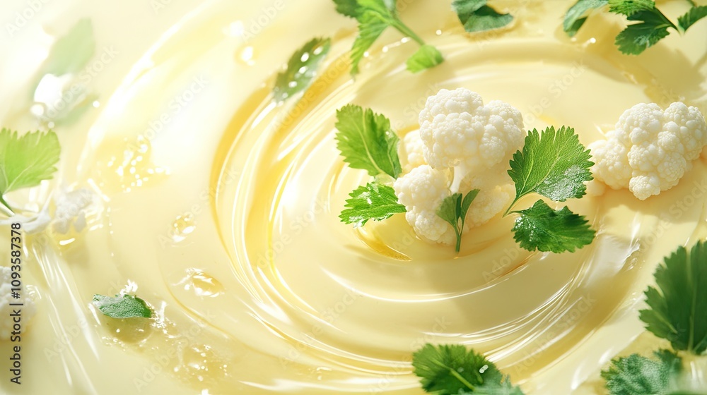 Creamy Yellow Sauce with Cauliflower and Herbs Creamy Yellow Sauce with Cauliflower and Herbs