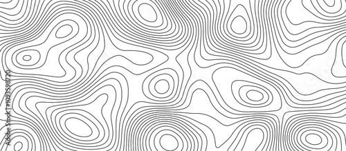  Abstract white wave paper curved reliefs background design. The black on white contours topography stylized relief diagram line wave carve pattern background.