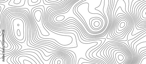 Abstract white wave paper curved reliefs background design. The black on white contours topography stylized relief diagram line wave carve pattern background.