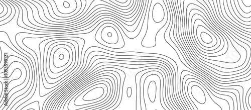  Abstract white wave paper curved reliefs background design. The black on white contours topography stylized relief diagram line wave carve pattern background.